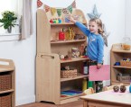 Dressoir Ladekast B90 x D40 x H126 cm Esdoorn met 6 Manden Tangara Groothandel Kinderopvang en kinderdagverblijf inrichting024